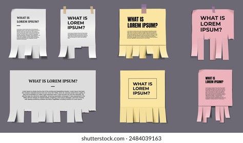 Sticky note vector icon image