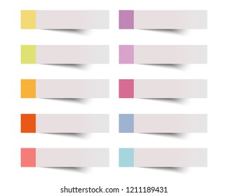 Sticky note vector illustration.