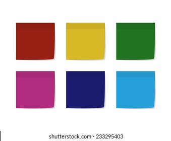 Sticky notes in CMYK colors