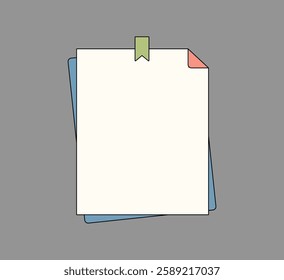 Sticky Notes with Colorful Clips