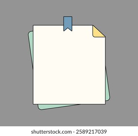 Sticky Notes with Colorful Clips