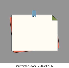 Sticky Notes with Colorful Clips