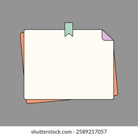 Sticky Notes with Colorful Clips