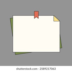 Sticky Notes with Colorful Clips