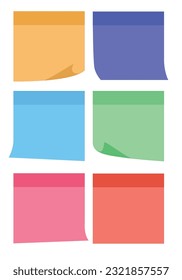 Sticky notes colourful paper for scrapbooking, journal, to do list, reminder, and many more. Printable and digital use.