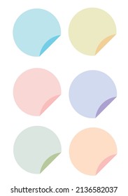Sticky notes. Digital stickers for digital planner. Digital notes bullet journal