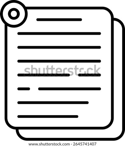 Sticky Notes Filled Style Icon Design