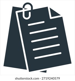 Notas adhesivas Icono de glifo Estilo Colección