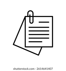 Sticky notes icon for attaching memos or reminders
