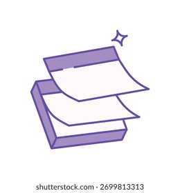 Sticky Notes icono de Ilustración vectorial limpia y moderna
