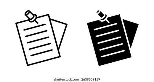 sticky notes Icon set. Symbol isolated on white background. vector illustration.