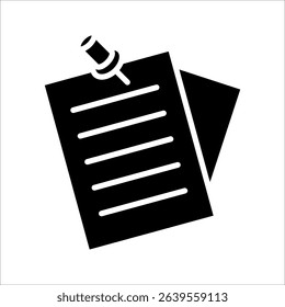 sticky notes  Icon. Symbol isolated on white background. vector illustration.