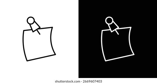 Sticky notes icon symbol template for graphic and web design collection logo vector illustration