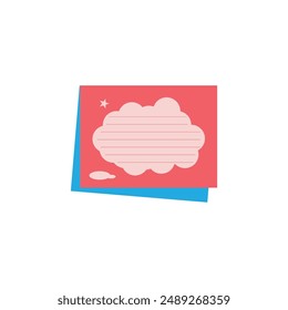 diseño de Plantilla de Ilustración vectorial de iconos de notas adhesivas