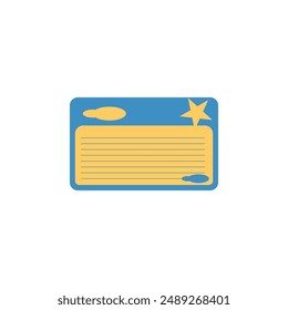 sticky notes icon vector illustration template design