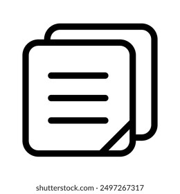 Sticky Notes Icon Vector Symbol Design Illustration