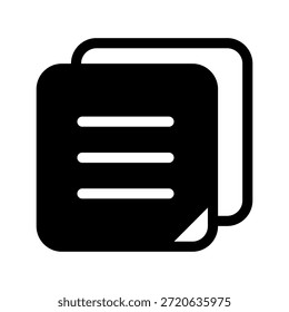 Sticky Notes Icon Vector Symbol Design Illustration