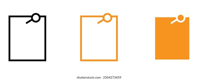 Sticky notes icon web design in vector