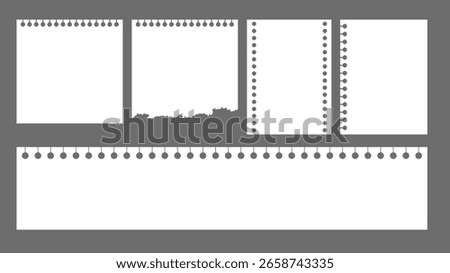 Sticky Notes and Labels Collection with pin and post it, on gray background, Notepaper meeting reminder, Flat Modern design , illustration Vector EPS 10 