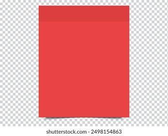 sticky notes and Multicolor post it notes with isolated on transparent background. blank Colored sticky, Multicolor post notes collection with curled corners and shadows style. Vector illustration