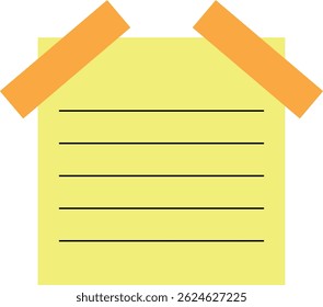  Sticky notes. Sticky note paper. Sticky note sheet. Isolated vector illustration.