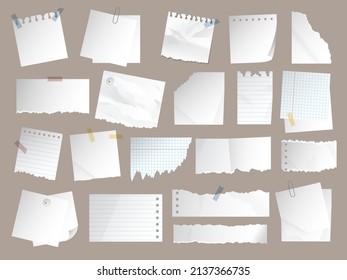 Sticky notes. Papers for posting daily routine chek lists memo stickers and labels different geometrical forms recent vector illustratioins set