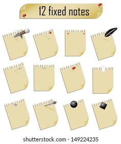 Sticky Notes set on message board