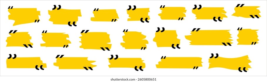 Sticky notes set. Post note with shadow. Vector