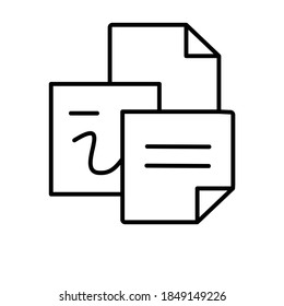 Sticky Notes Simple line icon