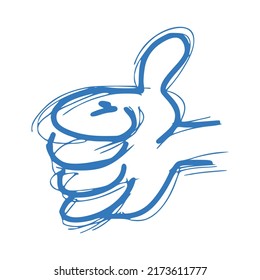 Sticky notes thumb icons illustration design art