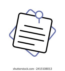 Sticky notes vector design in modern style, ready to use vector