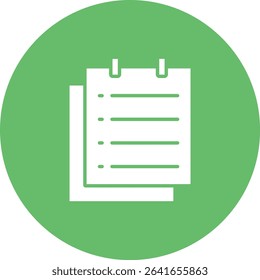 Sticky Notes vector icon. Can be used for printing, mobile and web applications.