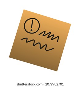 sticky notes vector illustration design. Daily schedule
