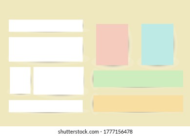 Sticky notes for your design: digital planner, mock ups