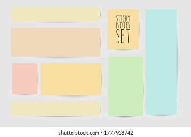 Sticky notes for your design: digital planner, mock ups