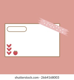 Sticky paper notes planner. Vector realistic illustration. Sticky note collection with curled corners and shadows. Sticky notes with a tomato theme.