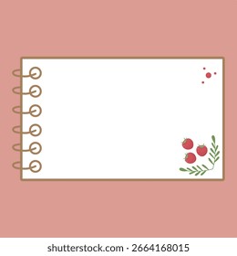 Planejador de notas de papel adesivo. Ilustração realista de vetor. Coleção de notas adesivas com cantos e sombras enroladas. Notas pegajosas com um tema de tomate.