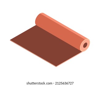 sticky paper roll icon isometric
