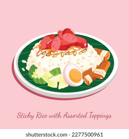 Sticky Rice with Assorted Toppings