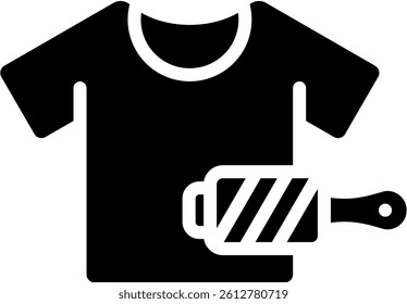 Sticky Roller Icon Glyph Vector Illustration
