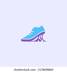 Sticky Shoe Logo Design Template