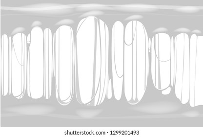 Sticky slime white template banner with copy space. Popular kids sensory toy vector illustration. Cartoon liquid mucus isolated background. Abstract design element with detailed slime, isolated