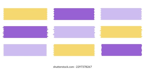Two Colors Adhesive Tape Collection For Scrapbook Royalty Free SVG,  Cliparts, Vectors, and Stock Illustration. Image 32518967.