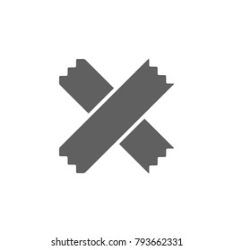 Sticky tape icon vector