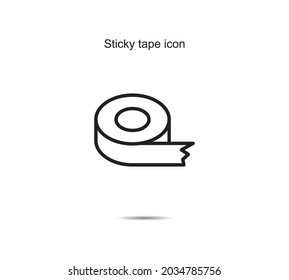 Sticky Tape Icon Vector Illustration Graphic On Background