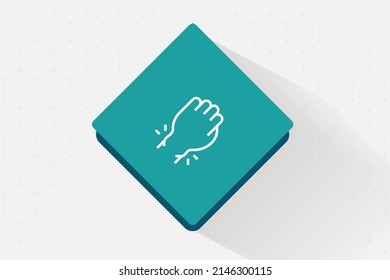 Stiff And Swollen Joints Icon Vector Design