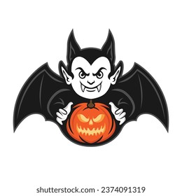 stiker icon of calan gaeaf happy halloween vector image illustration