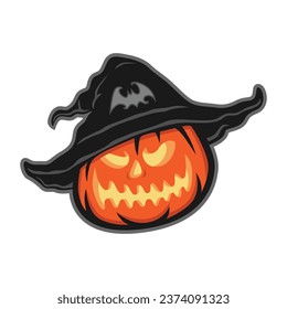 stiker icon of calan gaeaf happy halloween vector image illustration