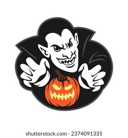 stiker icon of calan gaeaf happy halloween vector image illustration