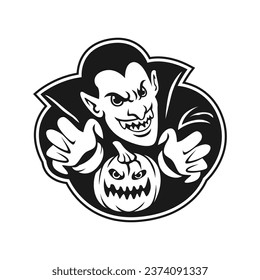 stiker icon of calan gaeaf happy halloween vector image illustration